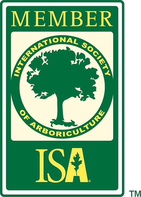 A member card from the International Society of Arboriculture (ISA) with their logo, which includes a tree graphic.